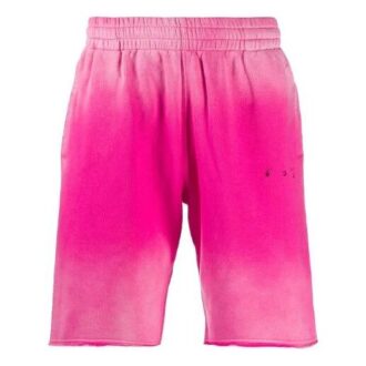 Off-White Tie Dye Shorts for men, rosa