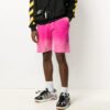 Off-White Tie Dye Shorts for men, rosa