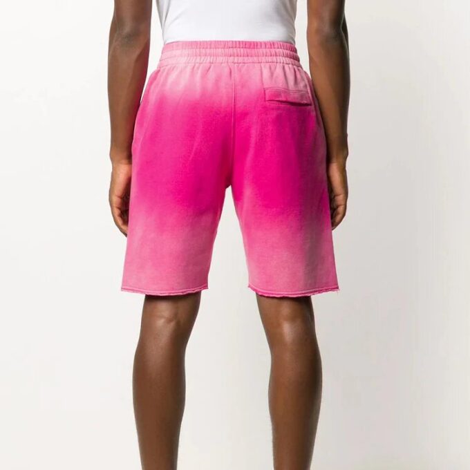 Off-White Tie Dye Shorts for men, rosa