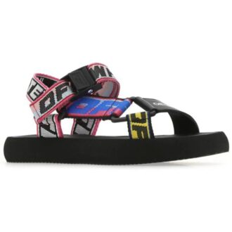 Off-White Trek-sandaler med logo-rem «Black Multi-Color»