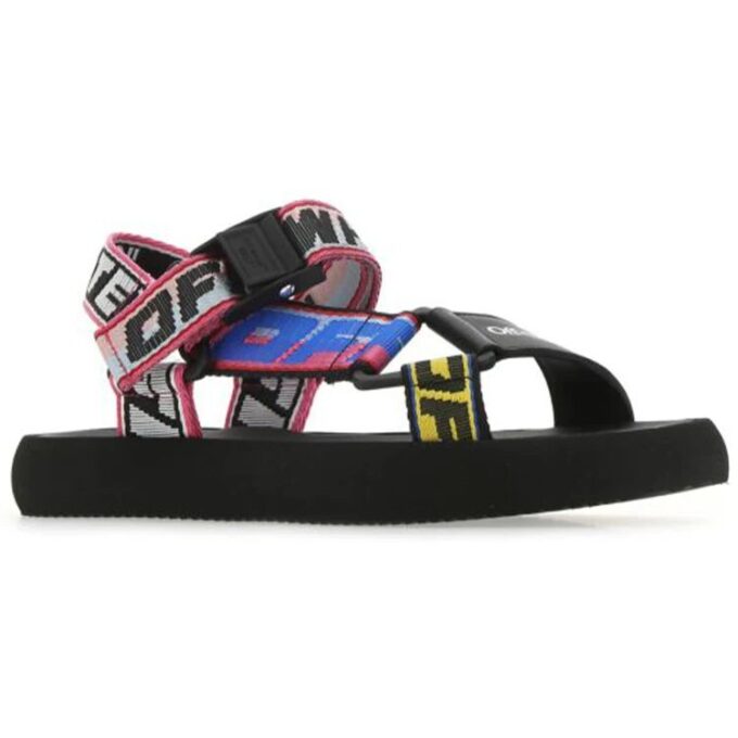 Off-White Trek-sandaler med logo-rem «Black Multi-Color»