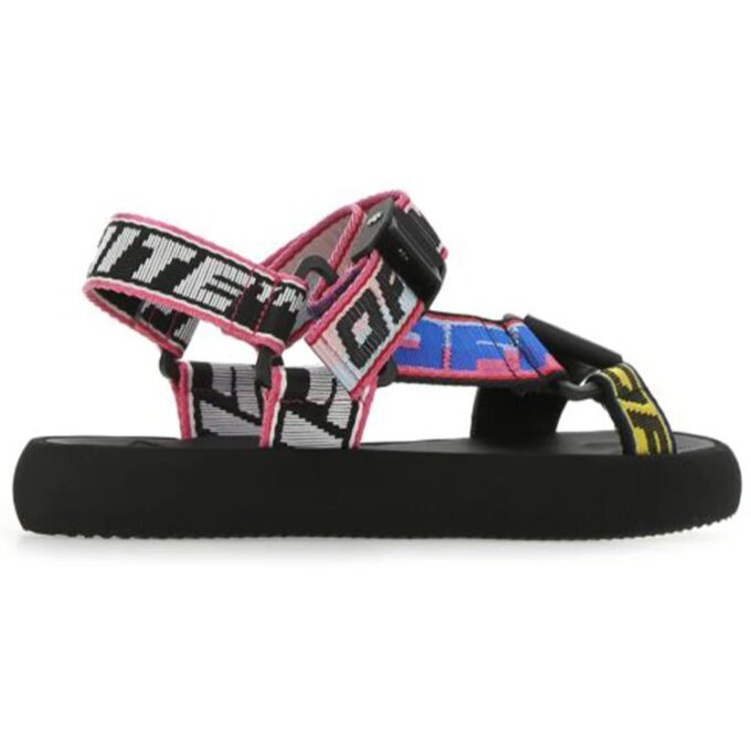 Off-White Trek-sandaler med logo-rem «Black Multi-Color»