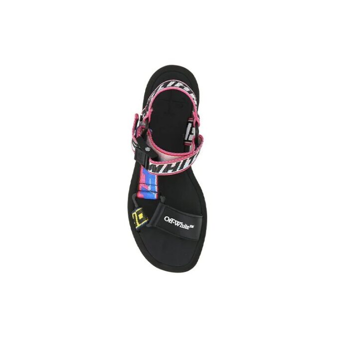 Off-White Trek-sandaler med logo-rem «Black Multi-Color»