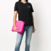 Off-White-trykk Svart T-skjorte