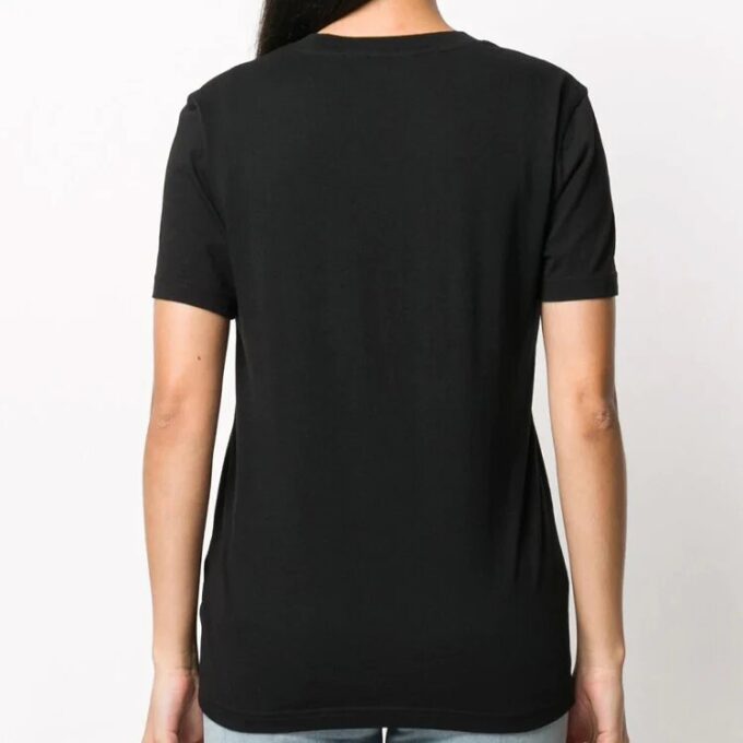 Off-White-trykk Svart T-skjorte