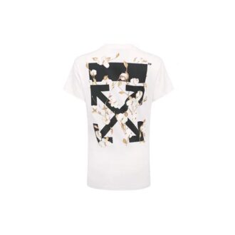 Off-White Virgil Abloh bomullst-skjorte, tettsittende, hvit