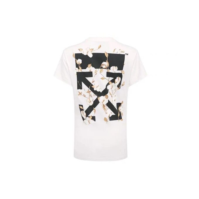 Off-White Virgil Abloh bomullst-skjorte, tettsittende, hvit