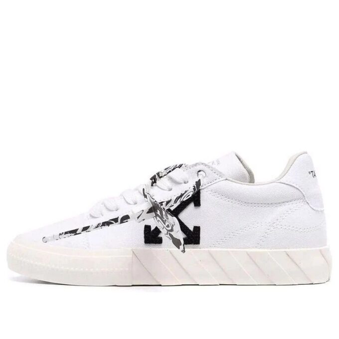 Off-White Vulc Eco Canvas Low Sneaker «White Black»