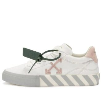 Off-White Vulc Low Canvas Sneaker &laquo;White Pink Grey&raquo;