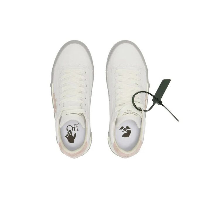 Off-White Vulc Low Canvas Sneaker &laquo;White Pink Grey&raquo;
