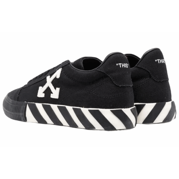 Off-White Vulcanized low-top Sneakers «White Black»