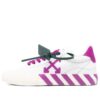 Off-White Vulcanized Low-Top Sneakers «White Purple»