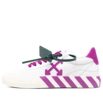 Off-White Vulcanized Low-Top Sneakers «White Purple»