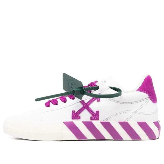 Off-White Vulcanized Low-Top Sneakers «White Purple»