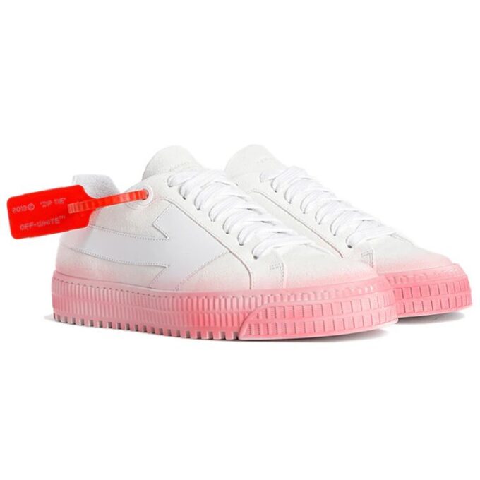 Off-White Vulcanized Sneakers «White Pink»