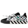 Off-White vulkaniserte lave sneakers svart/hvit