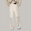 Off-White x Browns 50 Carpenter herre retro løse uformelle hvite bukser