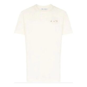 Off-White x Browns 50 Co-branded menn kremfarge Off-White x Browns 50 Co-branded menn kremfarge