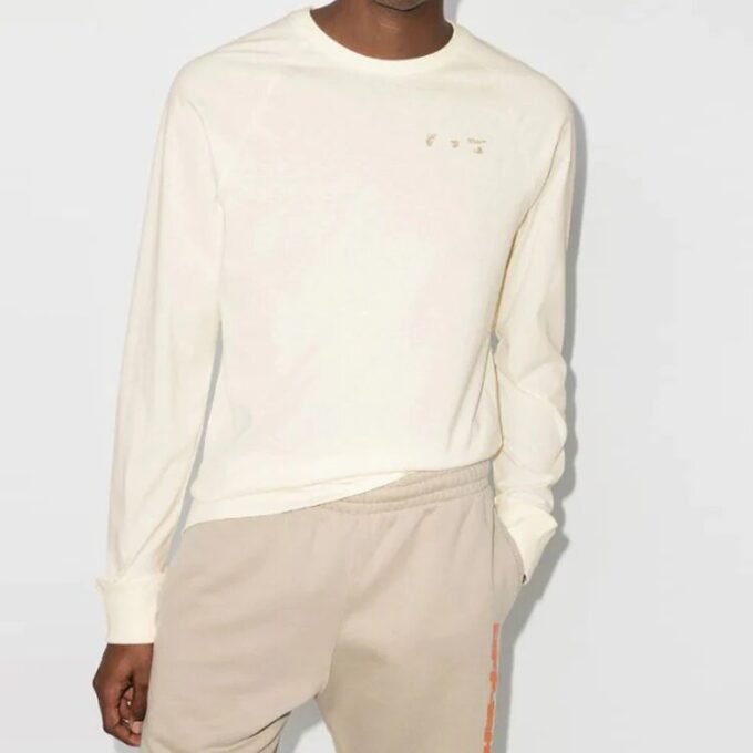 Off-White x Browns 50 langermet T-skjorte for menn