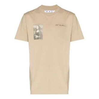 Off-White x Browns 50 Mona Lisa for menn i kremfarge Off-White x Browns 50 Mona Lisa for menn i kremfarge