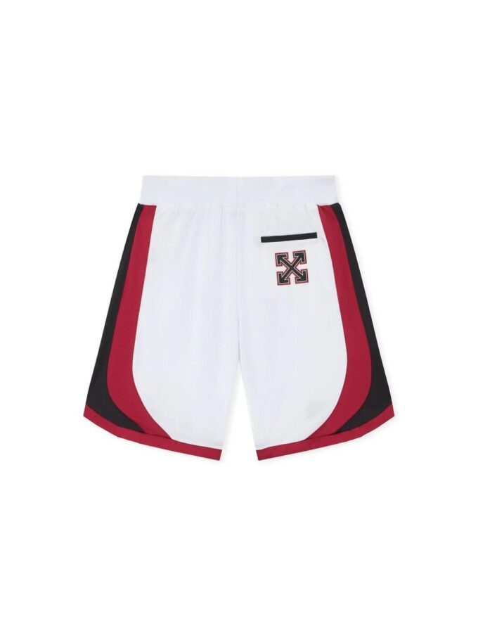 Off-White x c/o AC Milan Arrow Tech Shorts «White Red»