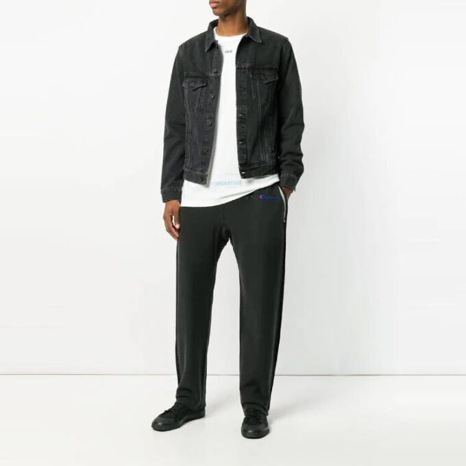 Off-White x Champion Arrows bomullslogo-joggebukse