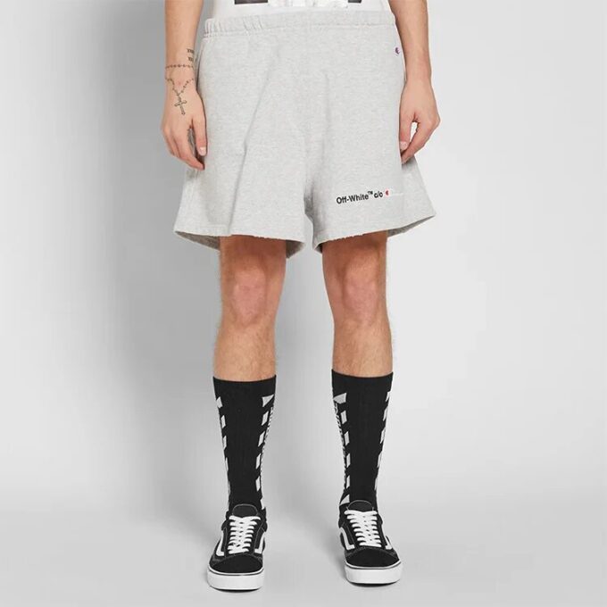 Off-White x Champion Herre Lysegrå