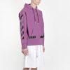 Off-White x Champion-logo genser Lilla