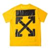 Off-White x Champion MENS Virgil Abloh Champion T-skjorte Gul