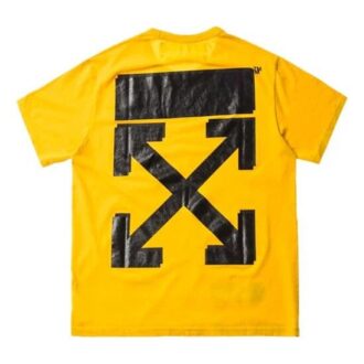 Off-White x Champion MENS Virgil Abloh Champion T-skjorte Gul