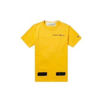 Off-White x Champion MENS Virgil Abloh Champion T-skjorte Gul