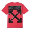Off-White x Champion MENS Virgil Abloh Champion T-skjorte Rød