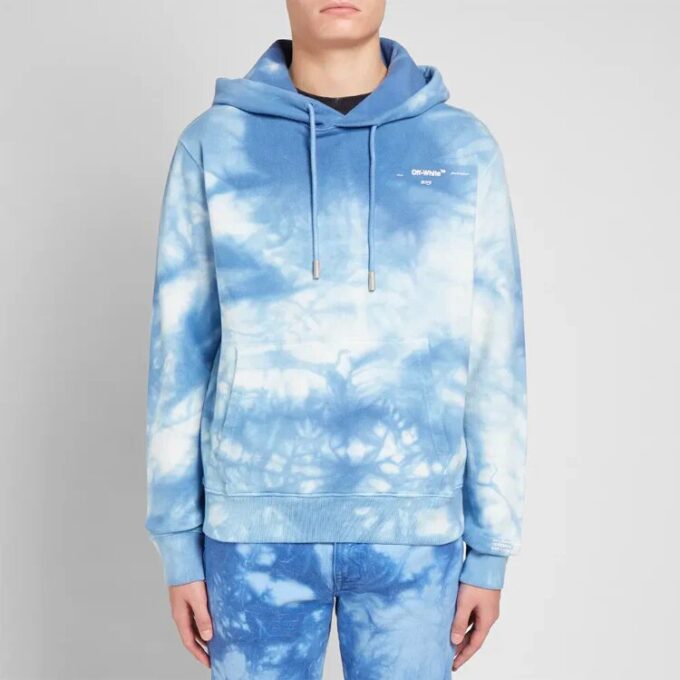 Off-White x END.CHEMICAL WASH Slim Back Arrows Sketch Herre-genser med normal passform, tie-dye