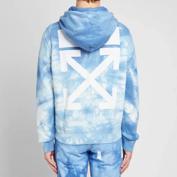 Off-White x END.CHEMICAL WASH Slim Back Arrows Sketch Herre-genser med normal passform, tie-dye