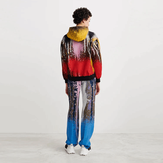 Off-White x Katsu Crossover FW21 Hettegenser Rød
