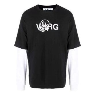 Off-White x Katsu Crossover SS21 Alfabet-trykk Langermet Vanlig versjon Svart