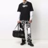 Off-White x Katsu Crossover SS21 Alfabet-trykk Langermet Vanlig versjon Svart