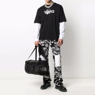 Off-White x Katsu Crossover SS21 Alfabet-trykk Langermet Vanlig versjon Svart