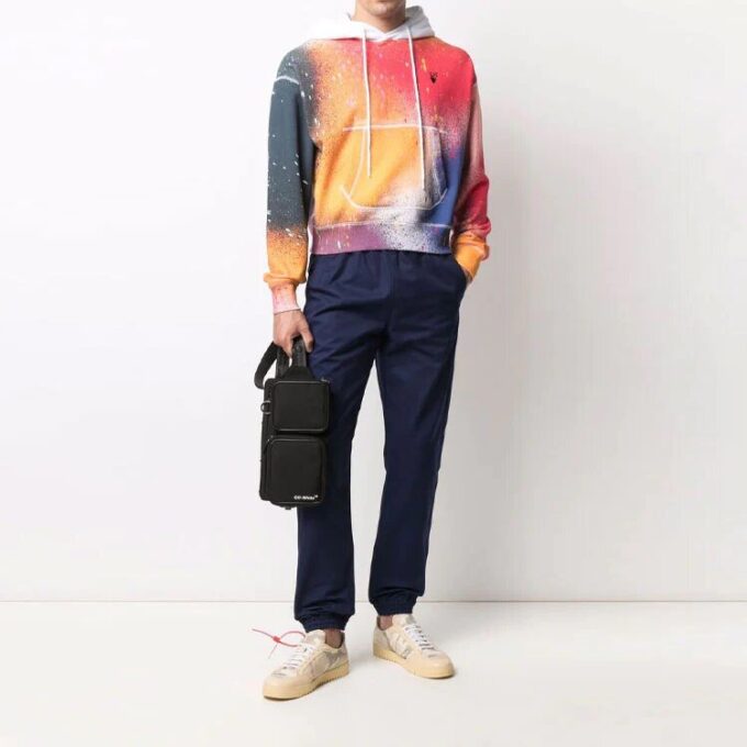 Off-White x Katsu Crossover-trykk, løs passform