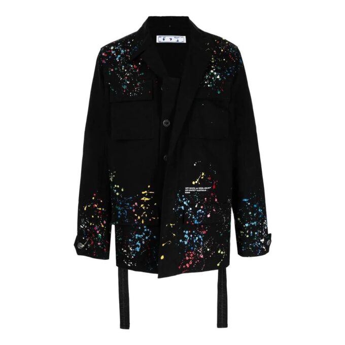 Off-White X Marais Splatter Field-jakke «Svart»
