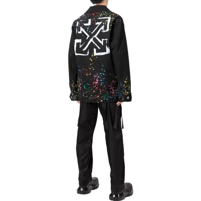 Off-White X Marais Splatter Field-jakke «Svart»