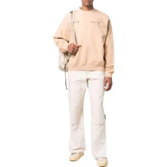 Off-White x Mercedes-Benz vevd strikket genser «Autumn Beige»