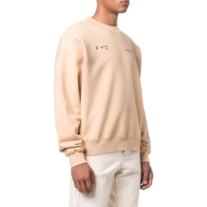 Off-White x Mercedes-Benz vevd strikket genser «Autumn Beige»