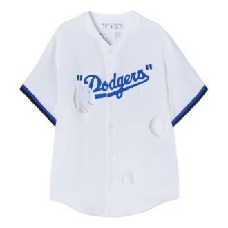 Off-White x New Era x MLB Tripartite Crossover T-skjorte «White Blue»