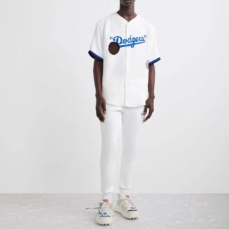 Off-White x New Era x MLB Tripartite Crossover T-skjorte «White Blue»