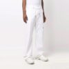 Off-White x Nike Crossover ensfarget med lite logo-trykk, casual bukser med rette ben, hvit