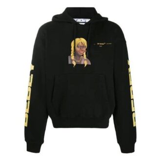 Off-White x Theophilus London Crossover Bebey Printing Casual Cozy Svart