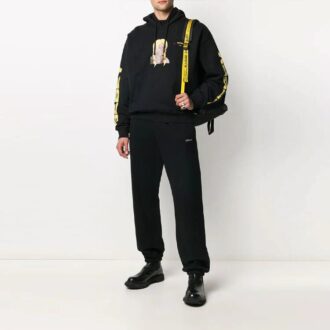 Off-White x Theophilus London Crossover Bebey Printing Casual Cozy Svart