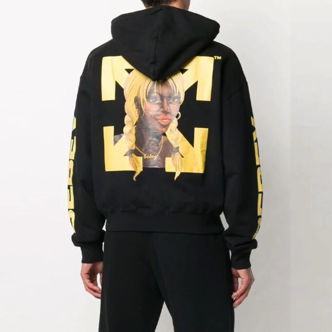 Off-White x Theophilus London Crossover Bebey Printing Casual Cozy Svart