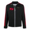 Off-White x Theophilus London Crossover Micro Mark Printing Casual Zipper Sports Jacket Svart